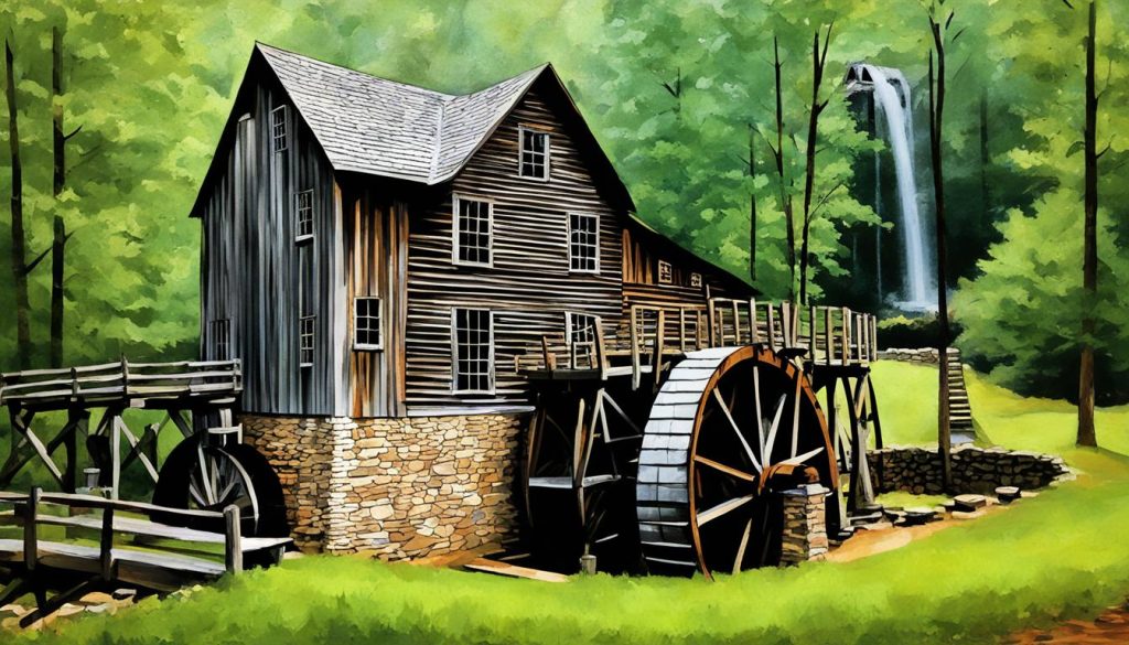 Cable Mill in Cades Cove Gets New Water Wheel