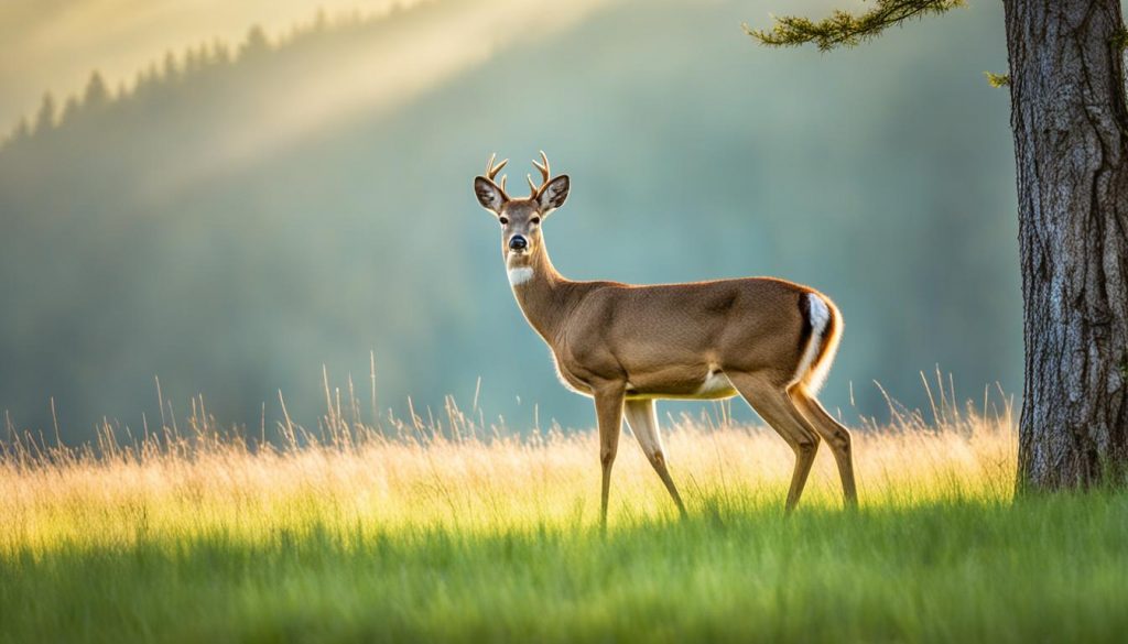 white-tailed deer in Cades Cove